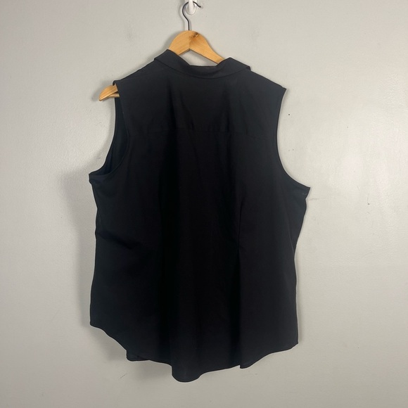 Talbots black sleeveless collar tank top size 18W - Picture 4 of 7